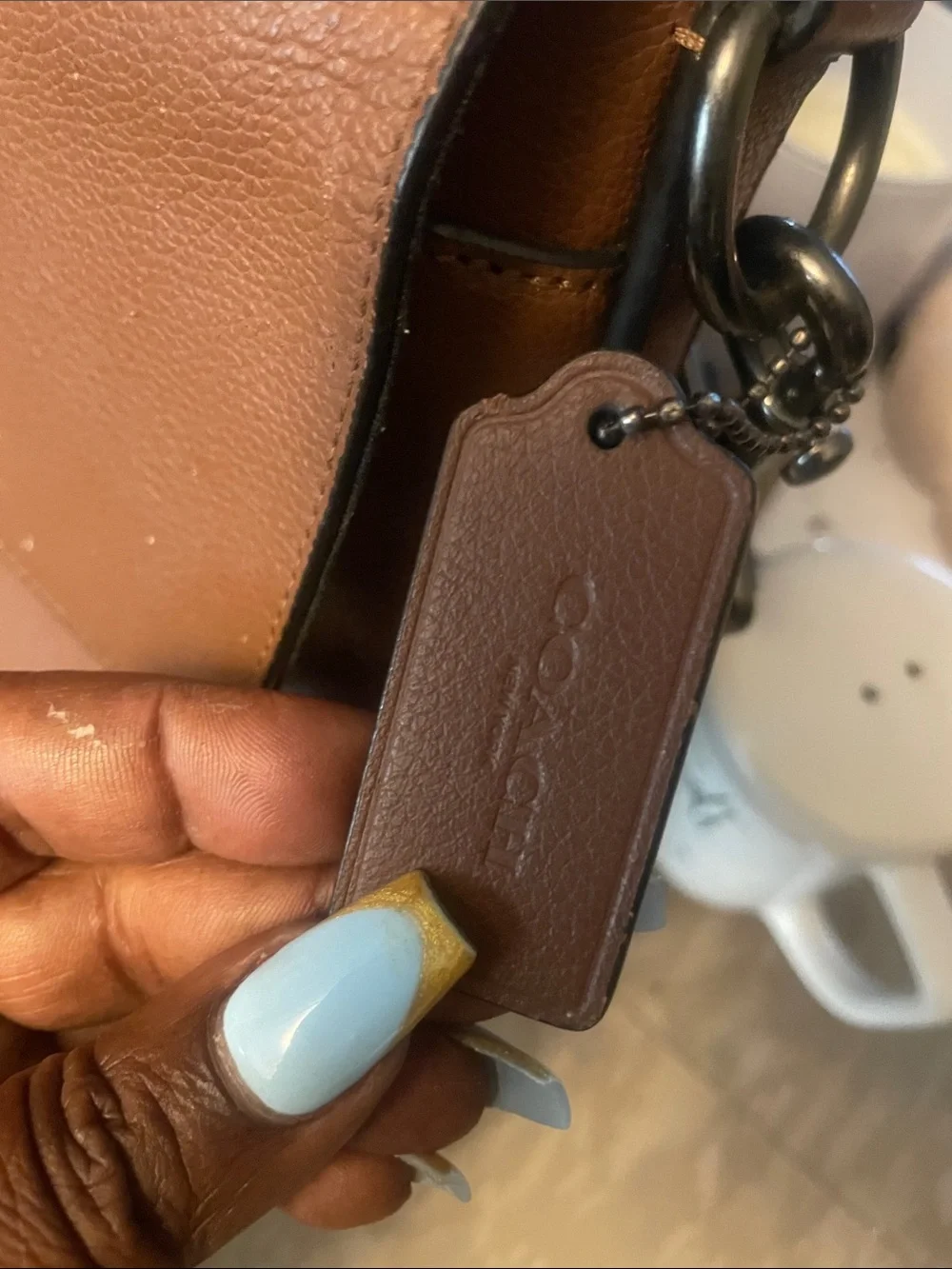 Coach men leather